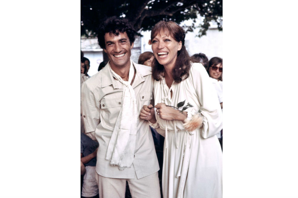 Anna Karina y Daniel Duval en 1978.AFP