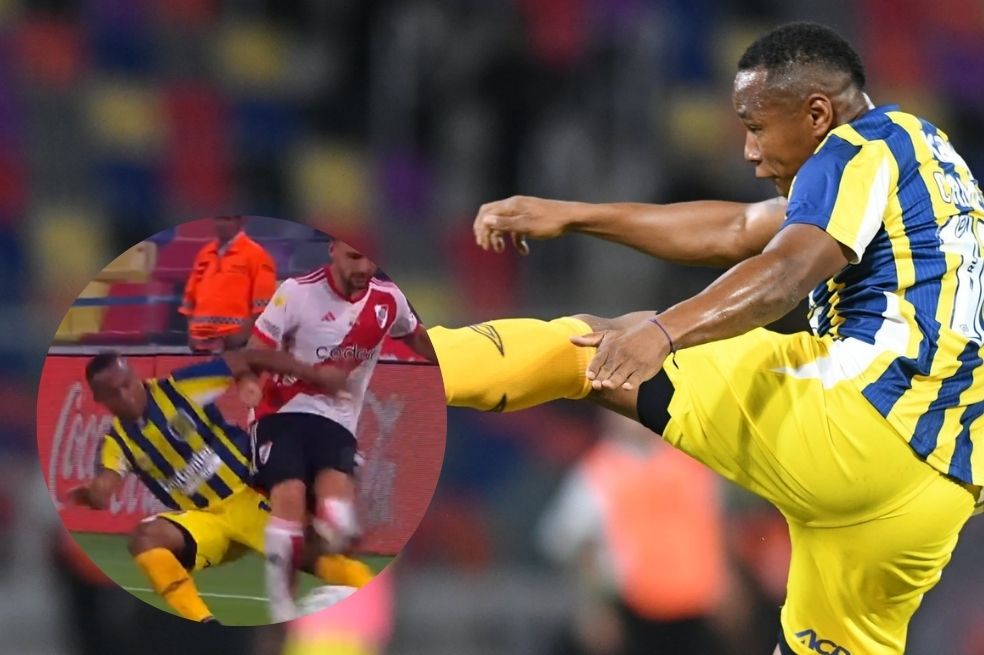 En video: Jaminton Campaz, expulsado por brutales patadas en la final contra River