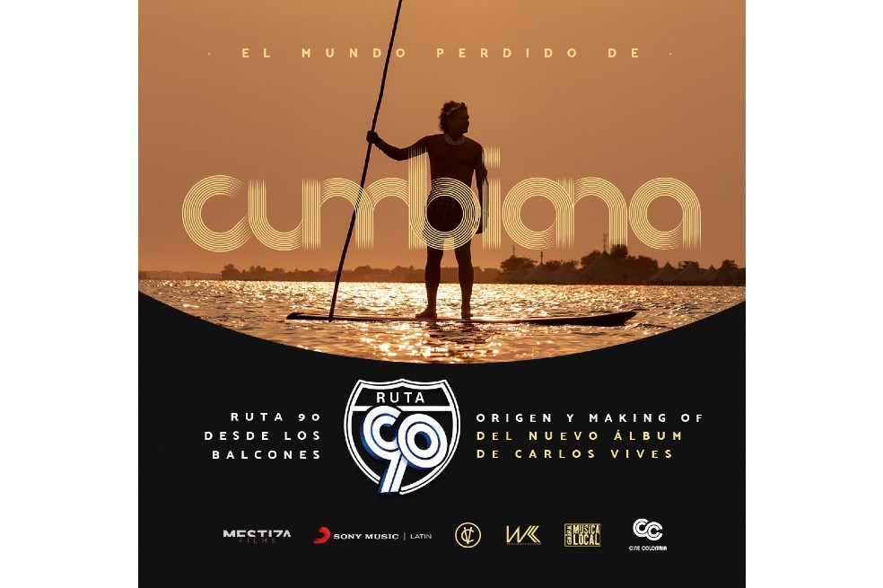 Ruta 90 desde los balcones de Cine Colombia lo invita a descubrir el mundo perdido de "Cumbiana", el nuevo álbum de Carlos Vives.