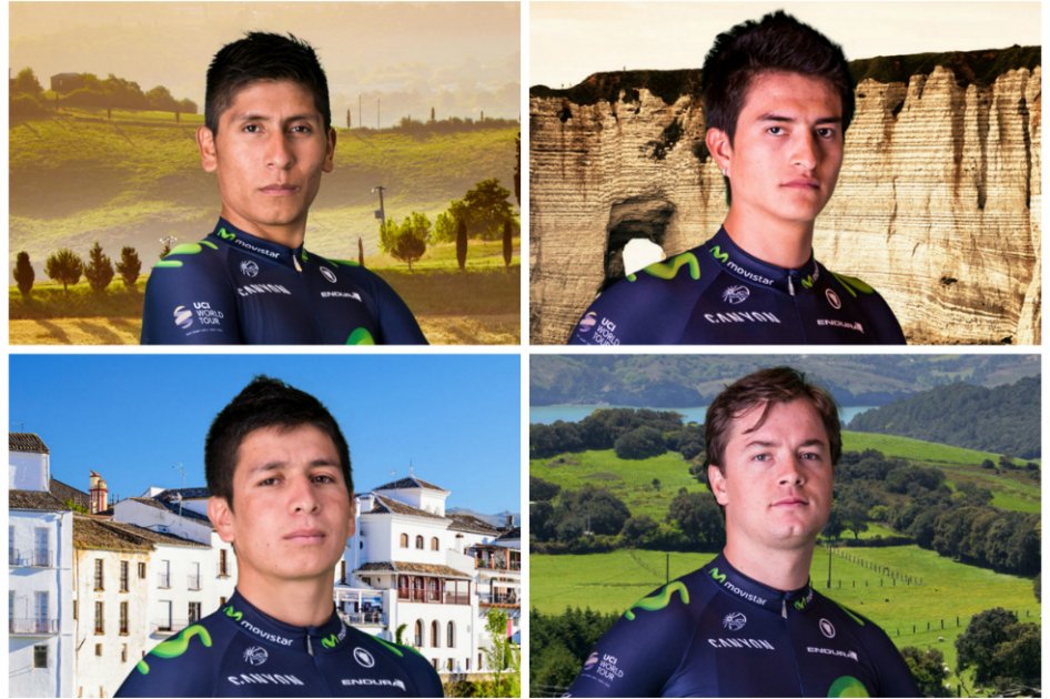 Los cuatro fantásticos del Movistar Team