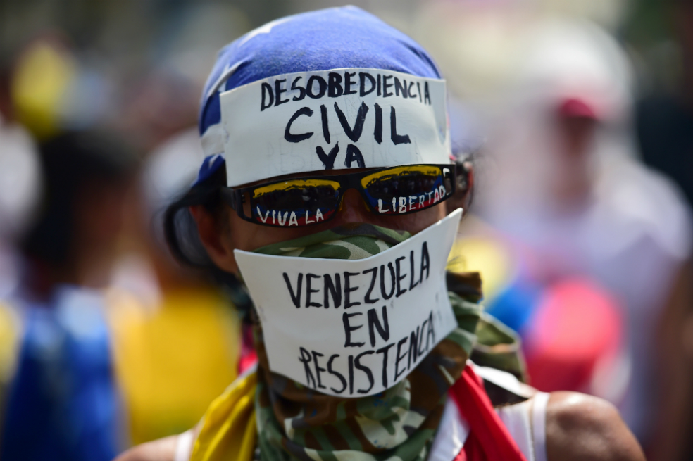 Imágenes de «la madre de todas las marchas» en Venezuela