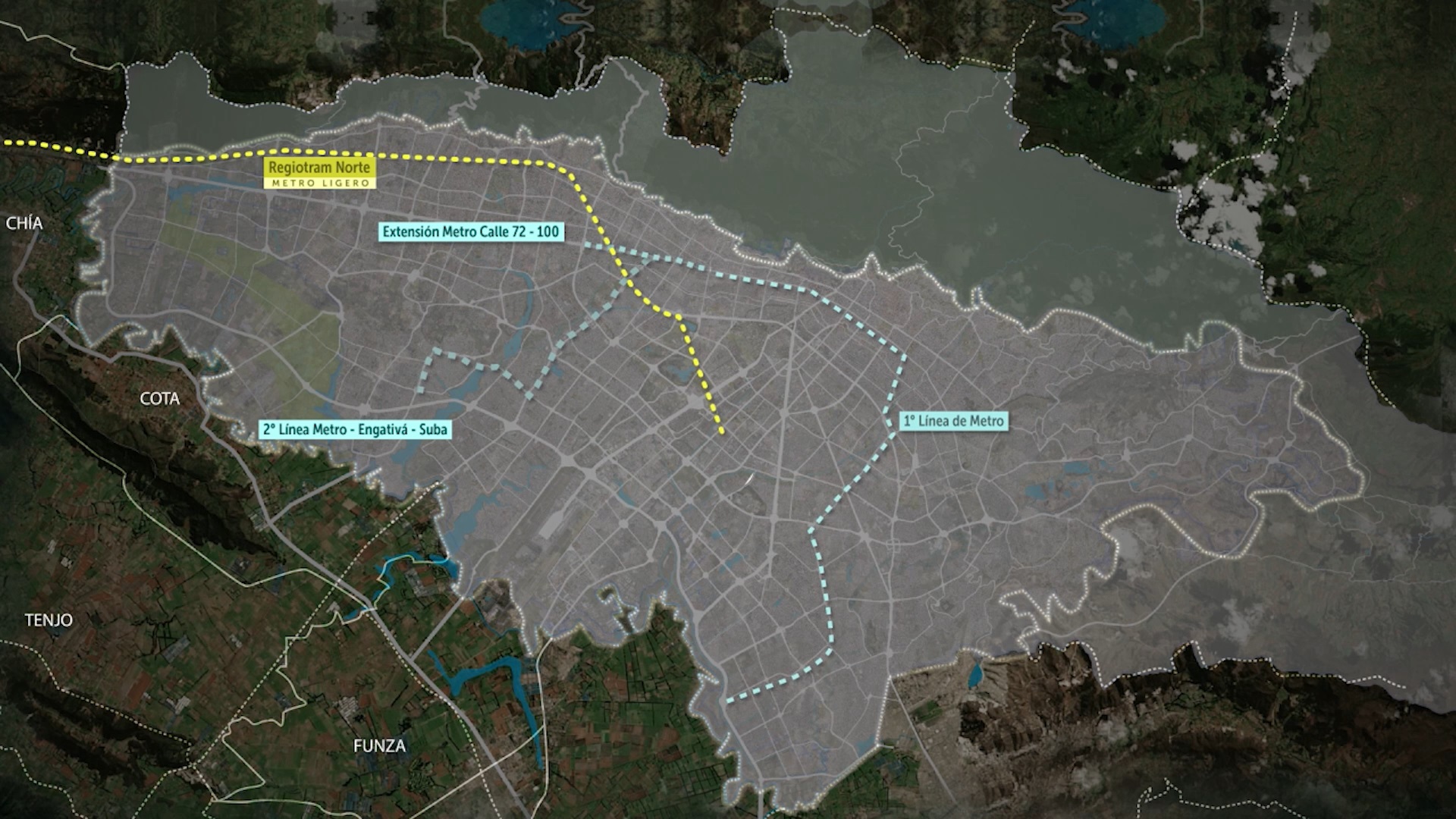 De esta forma, la alcaldesa reveló que los estudios que tienen para la construcción de un tren de cercanías entre Bogotá y sus municipios al norte hasta Zipaquirá indican que este absorberá la demanda proyectada para la troncal de TM en la Carrera Séptima.