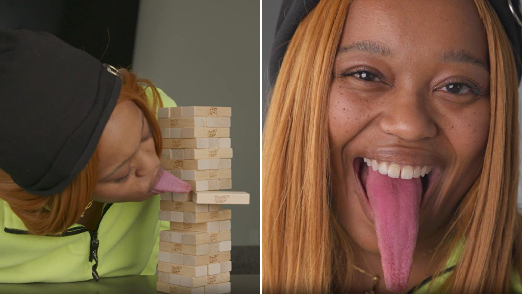 “La gente grita cuando la ven”: la historia detrás de la lengua de récord Guinness