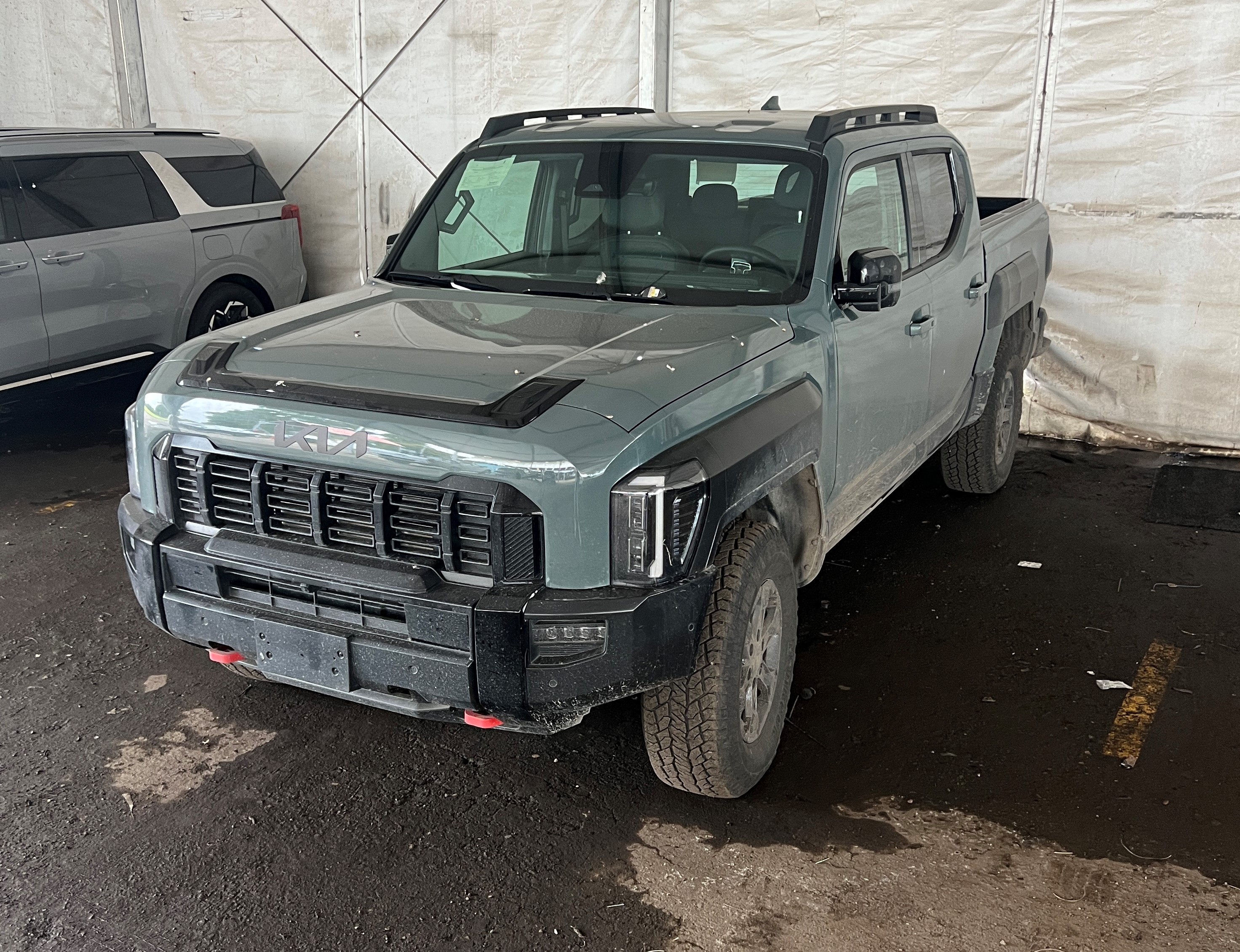 Kia Tasman de prueba en Colombia.