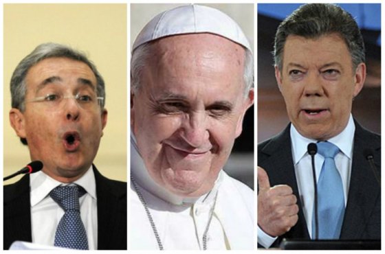 El papa Francisco recibió al presidente Santos y a su antecesor, Álvaro Uribe, en diciembre del año pasado / Foto: Archivo