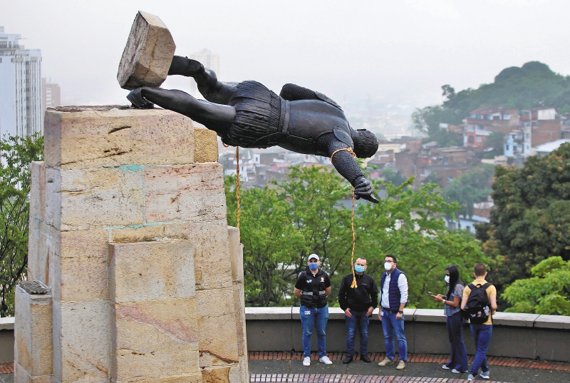 Piden celeridad para reinstalar estatua de Sebastián de Belalcázar en Cali
