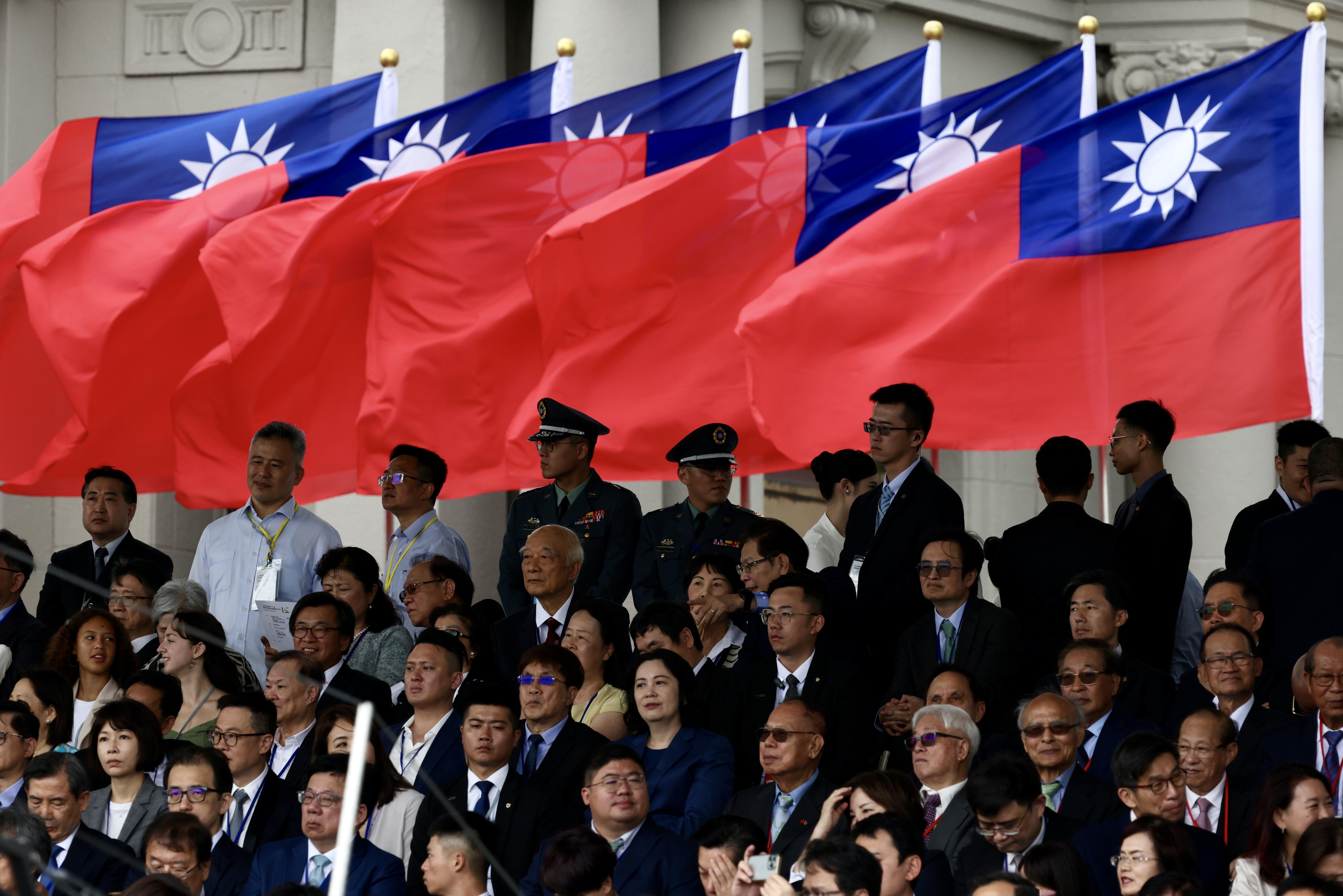 Taipei (Taiwan), 20/05/2024.- Foreign dignitaries attend during the Taiwan Presidential Inauguration, in Taipei, Taiwan, 20 May 2024. William Lai (Lai Ching-te) became Taiwan's 16th president on 20 May, taking over incumbent Tsai Ing-wen. EFE/EPA/RITCHIE B. TONGO