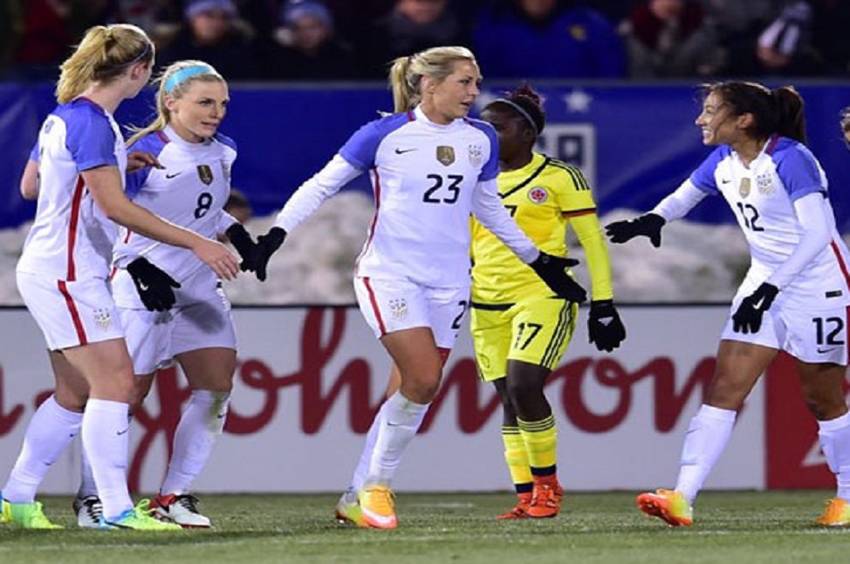 Estados Unidos goleó 7-0 a la selección Colombia femenina