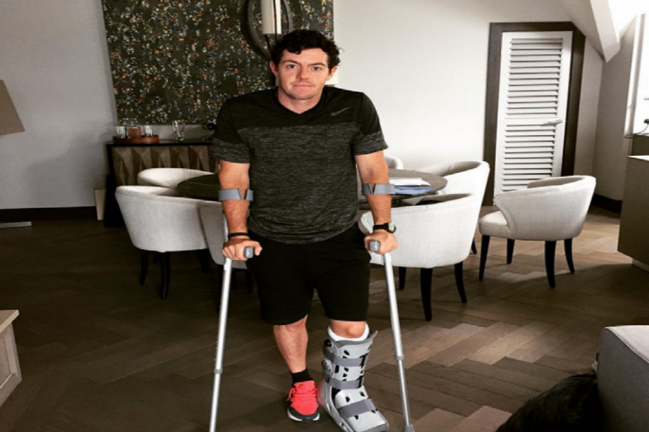 McIlroy se rompe el ligamento del tobillo izquierdo jugando al fútbol