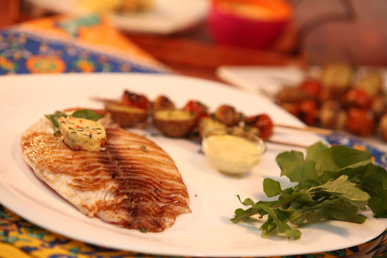 Tilapia a la brasa