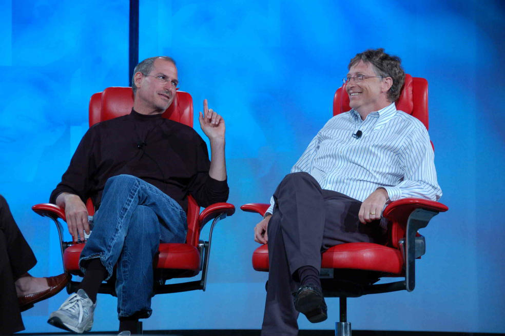 Steve Jobs y Bill Gates, guerra de titanes