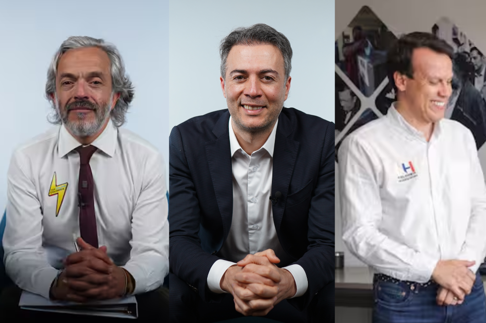 Juan Daniel Oviedo, Daniel Quintero y Leonardo Huerta.