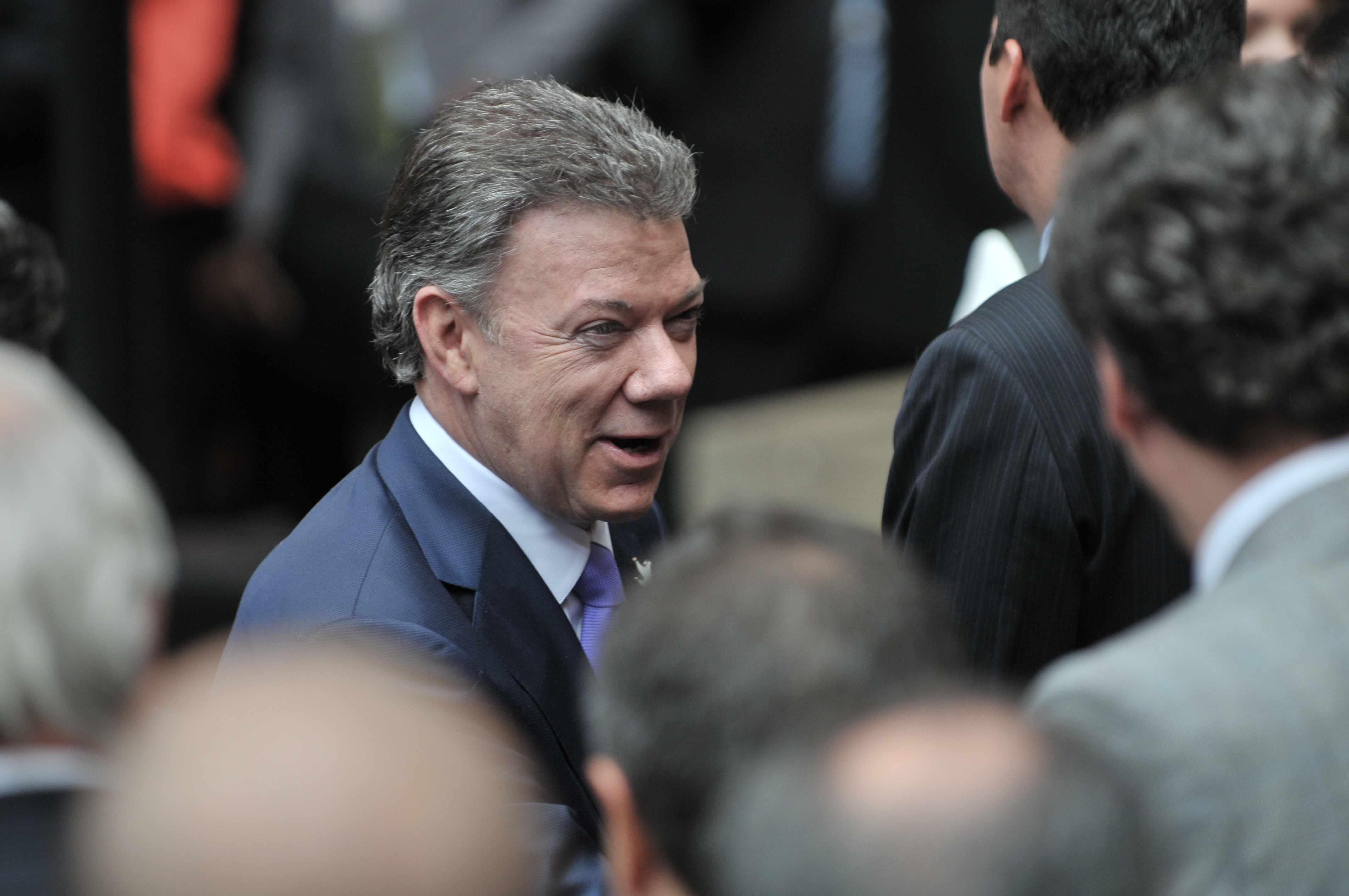 Santos dice que solución al paro está en Acuerdo de Paz y en Objetivos de Desarrollo Sostenible