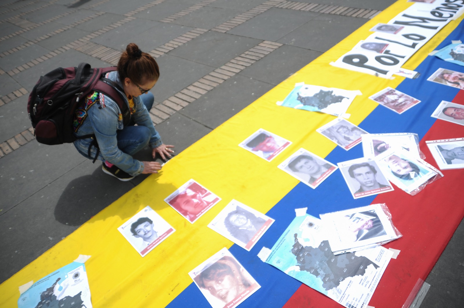 El acto simbólico “Yo apoyo la búsqueda” se realizó por la conmemoración del día internacional de las víctimas de desaparición forzada, que se realiza cada 30 de agosto desde 2011.