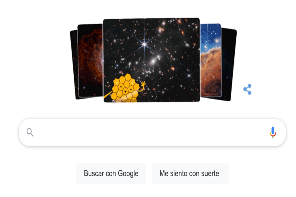 Ni Google quiere que se las pierda, en su doodle están las imágenes del James Webb