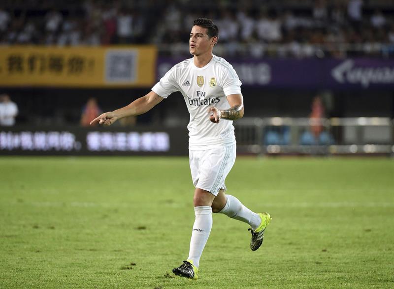 Real Madrid venció 3-0 a Inter con golazo de James Rodríguez