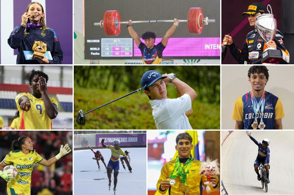 Los 10 nominados a Deportista del Año en la categoría juvenil.