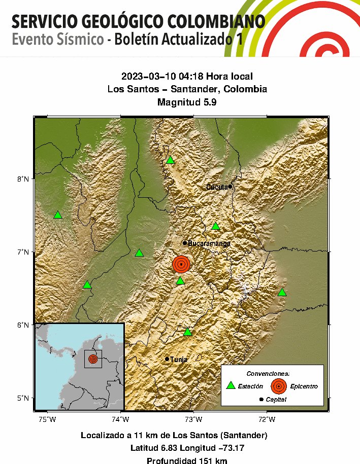 Temblor en Colombia: situación en el epicentro del sismo y en otras ciudades