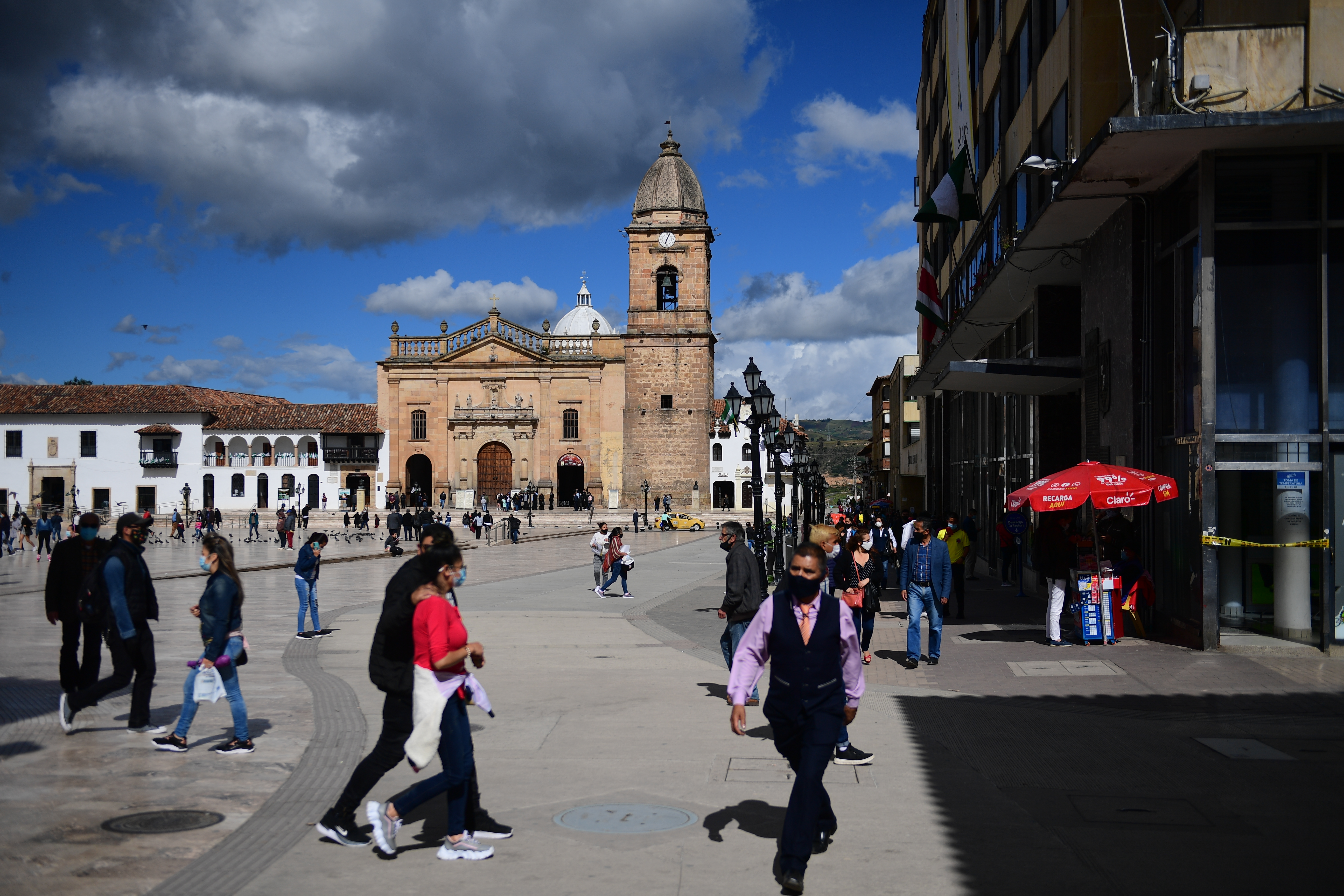 Plaza principal de la ciudad de Tunja ubicado en el centro de la ciudad