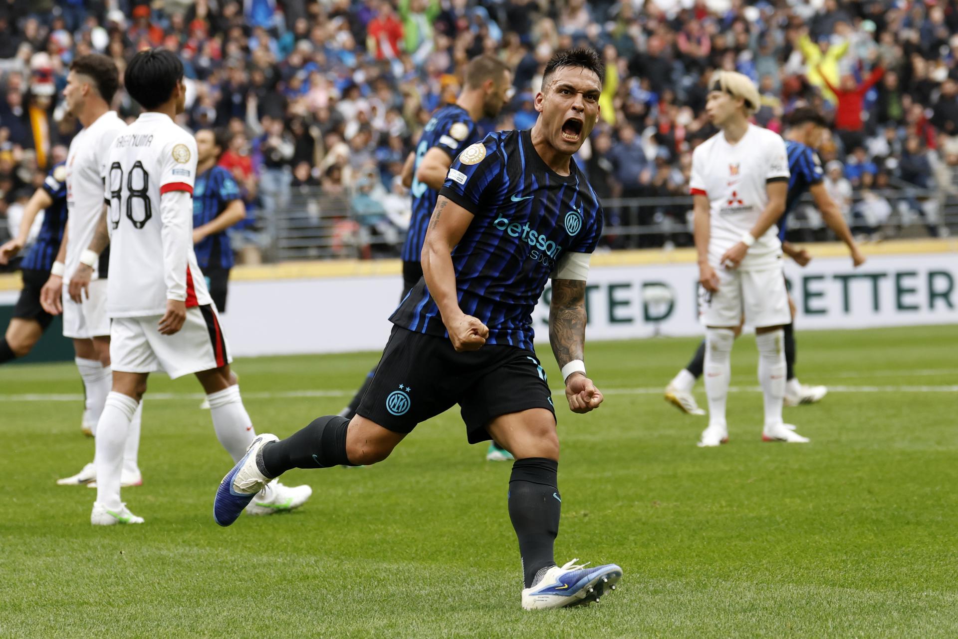 Inter derrotó a Urawa con golazo de Lautaro y grito agónico en el último minuto