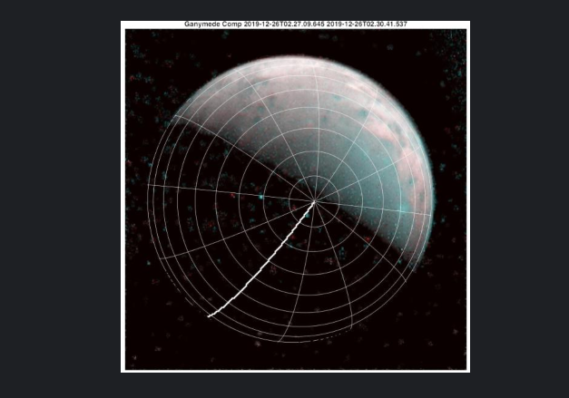 La Nasa revela las primeras imágenes del polo norte de la luna gigante de Júpiter