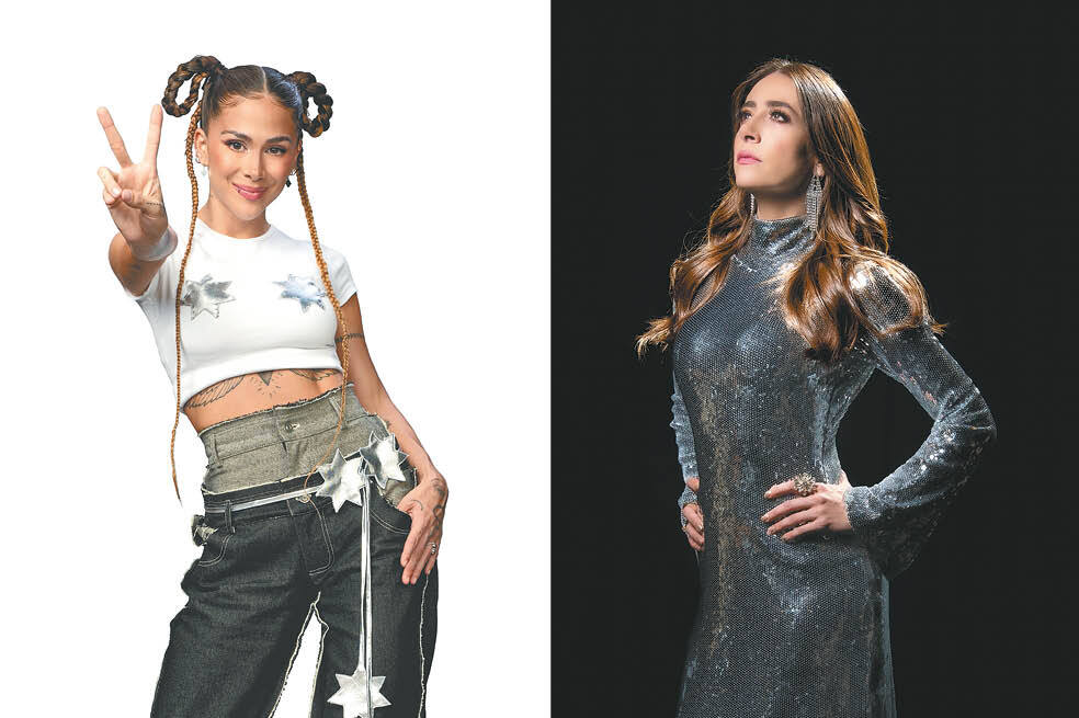 Greeicy Rendón (izq) integrará el equipo de jurados en “La Voz Kids”. Verónica Orozco interpretará a la cantante de música popular Arelys Henao. / Cortesía.