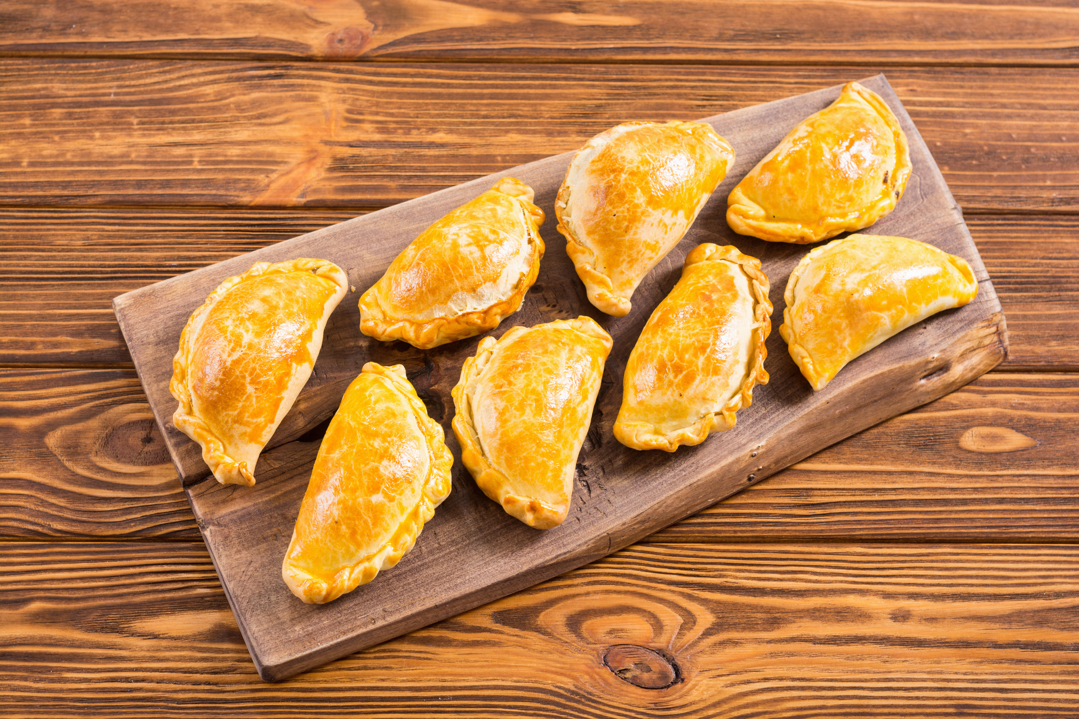 Empanadas de camarón y queso