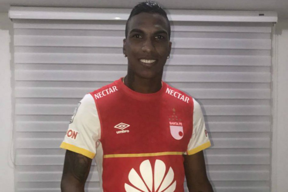 Johan Arango, nuevo jugador de Santa Fe. / @SantaFe