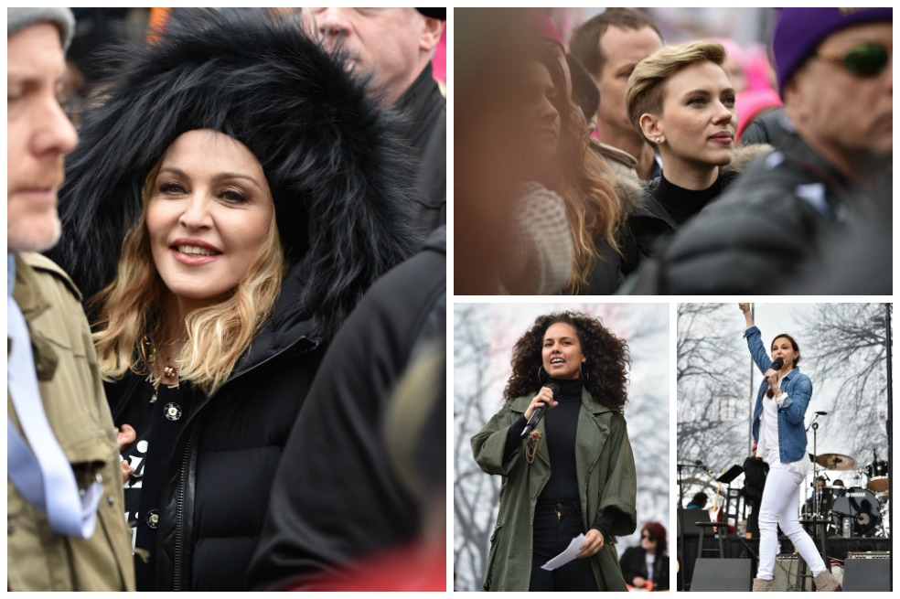 Celebridades que participaron en Marchas de las Mujeres contra Trump