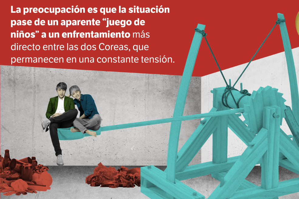 Globos de basura, el detonante de una nueva tensión entre las dos Coreas