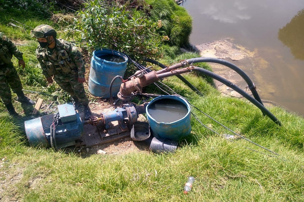 Por minería ilegal capturan a una persona en Usme, suroriente de Bogotá