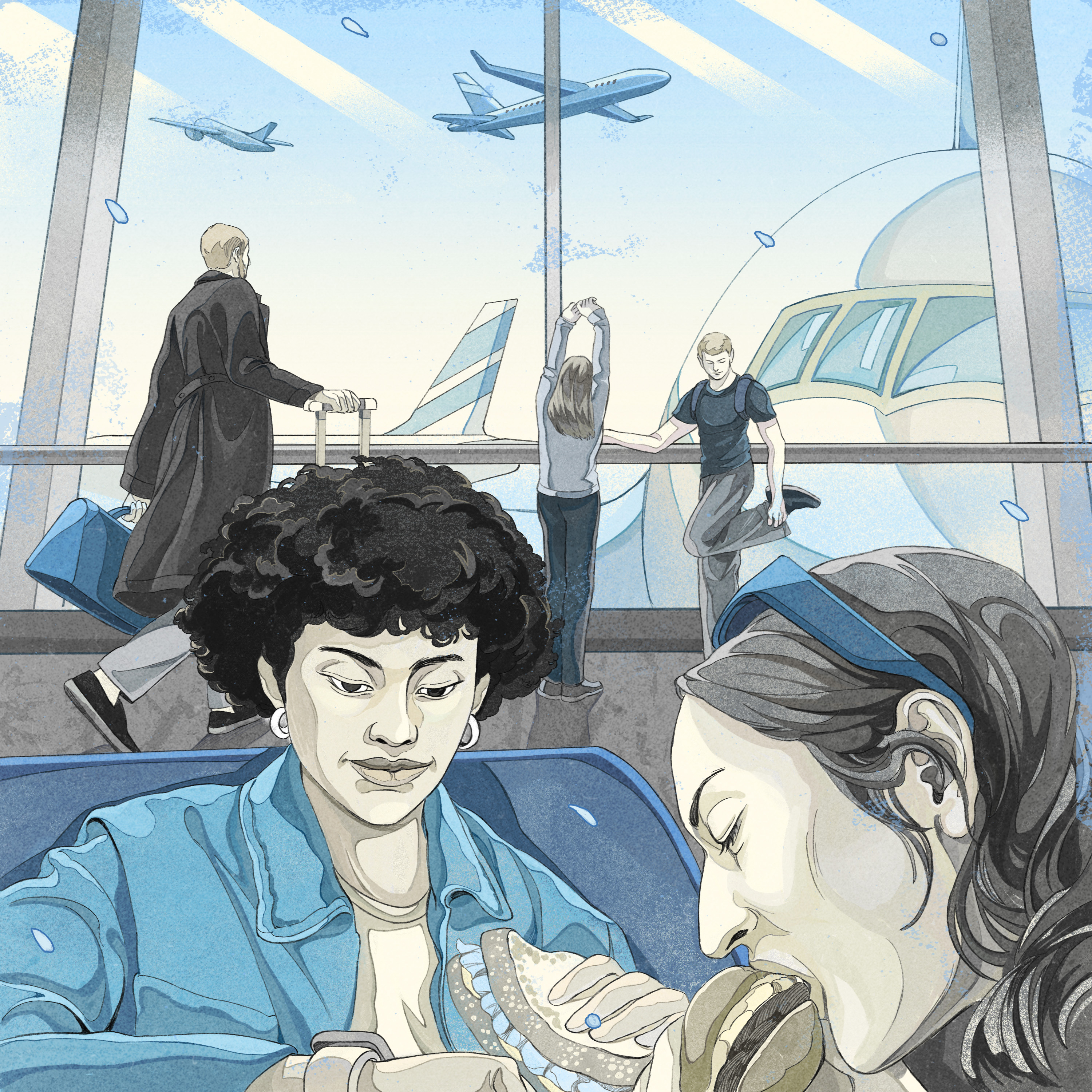 Technology, planning and creative strategies can help you get around the most common airport pitfalls. (Weston Wei/The New York Times) Ñ FOR EDITORIAL USE ONLY WITH NYT STORY AIRPORT TIPS BY ELAINE GLUSAC FOR MAY 11, 2025. ALL OTHER USE PROHIBITED.