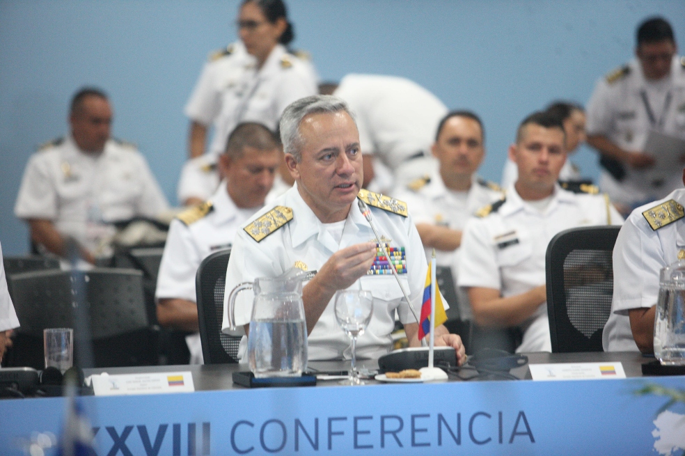 El comandante de la Armada Nacional, almirante Ernesto Durán. / El Espectador