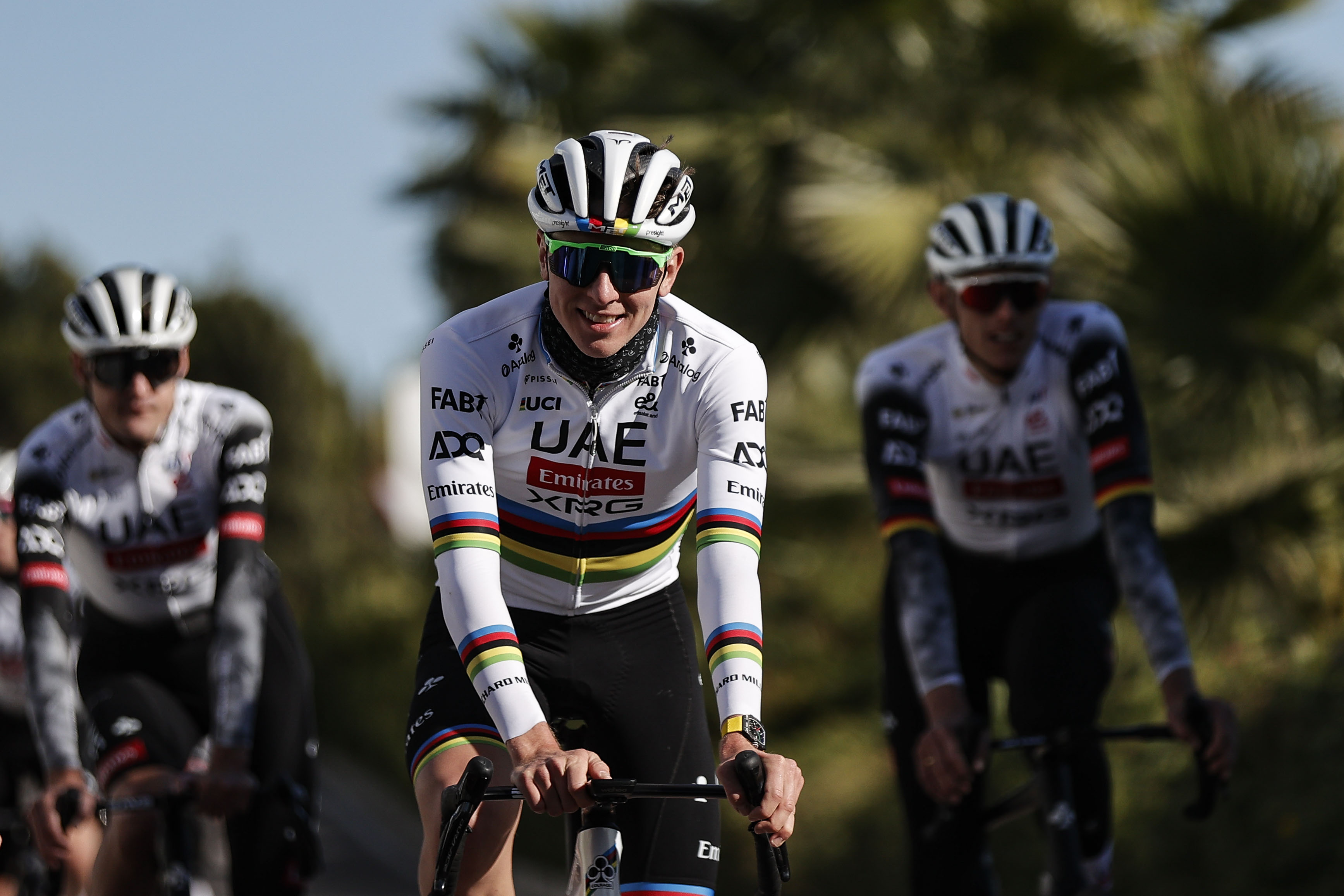 Tadej Pogacar comenzó a sumar victorias en 2025 y lidera el Tour de los Emiratos