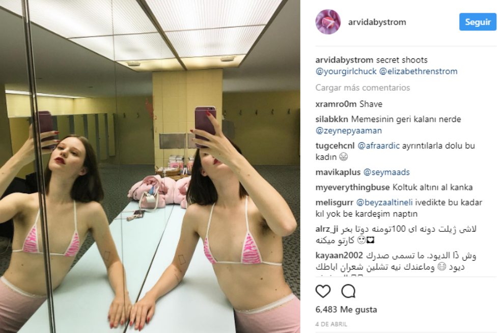 Modelo publica fotos con vello y recibe amenazas en redes sociales