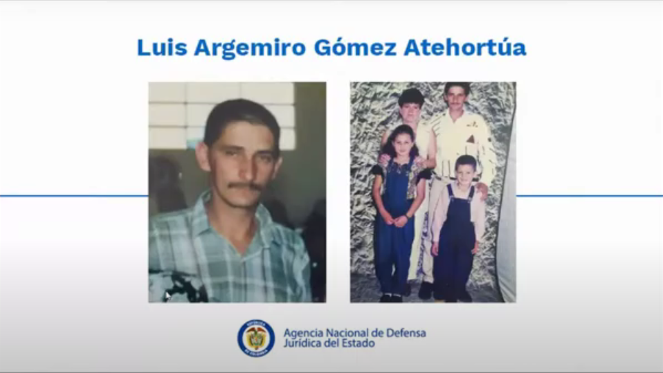 El Estado pidió perdón por la muerte de Luis Argemiro Gómez Atehortúa