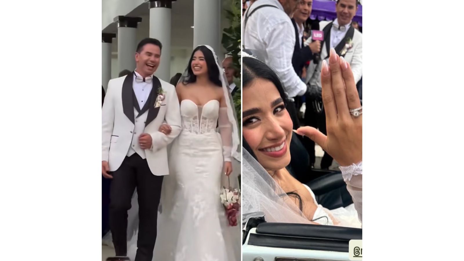 Boda de Jhonny Rivera y Jenny López: Imágenes, detalles e invitados. La ex estuvo presente