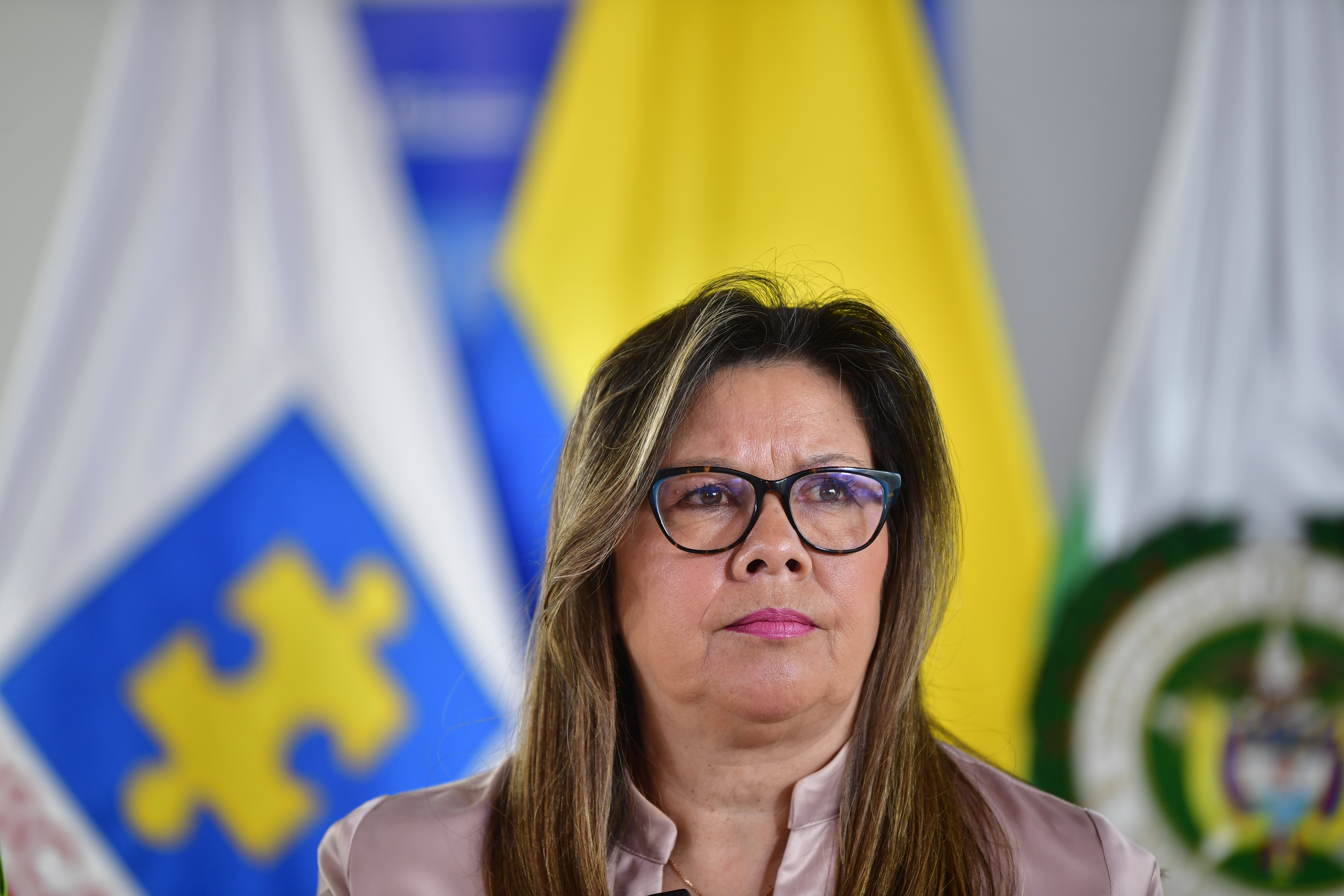 Fiscal General de la Nación durante rueda de prensa luego de conocerse el atentado contra el senador y precandidato a la presidencia Miguel Uribe Turbay