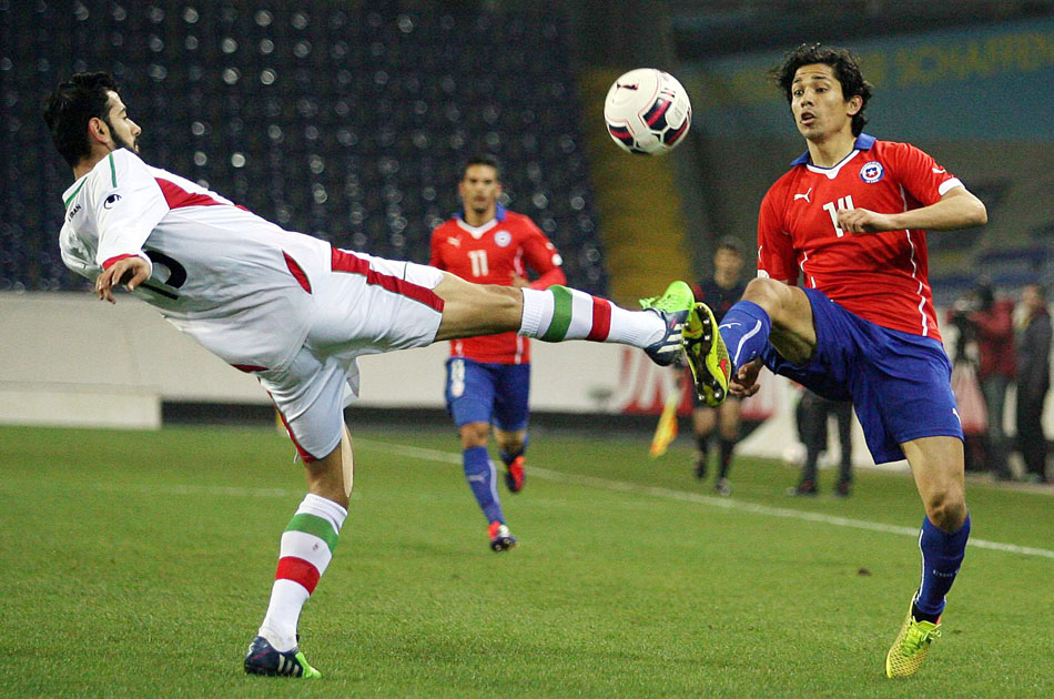 Chile cayó 2-0 ante Irán en partido amistoso