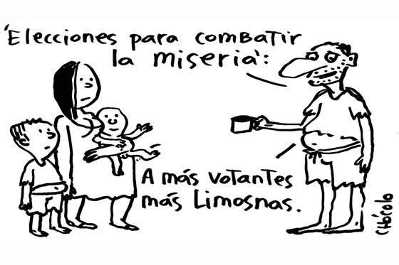Elecciones para combatir la miseria