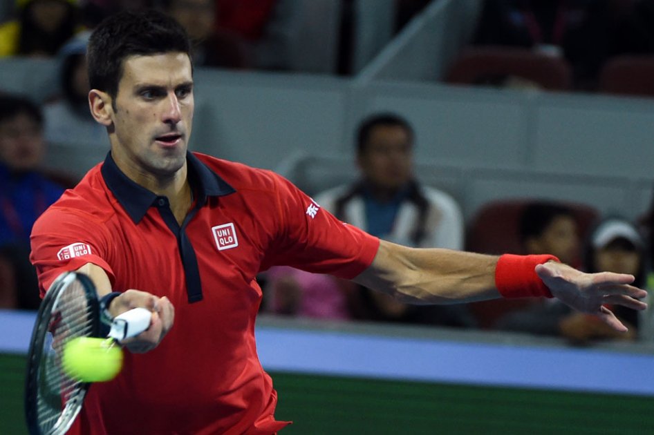 Novak Djokovic venció a David Ferrer y avanzó a la final de Pekín. Foto: AFP