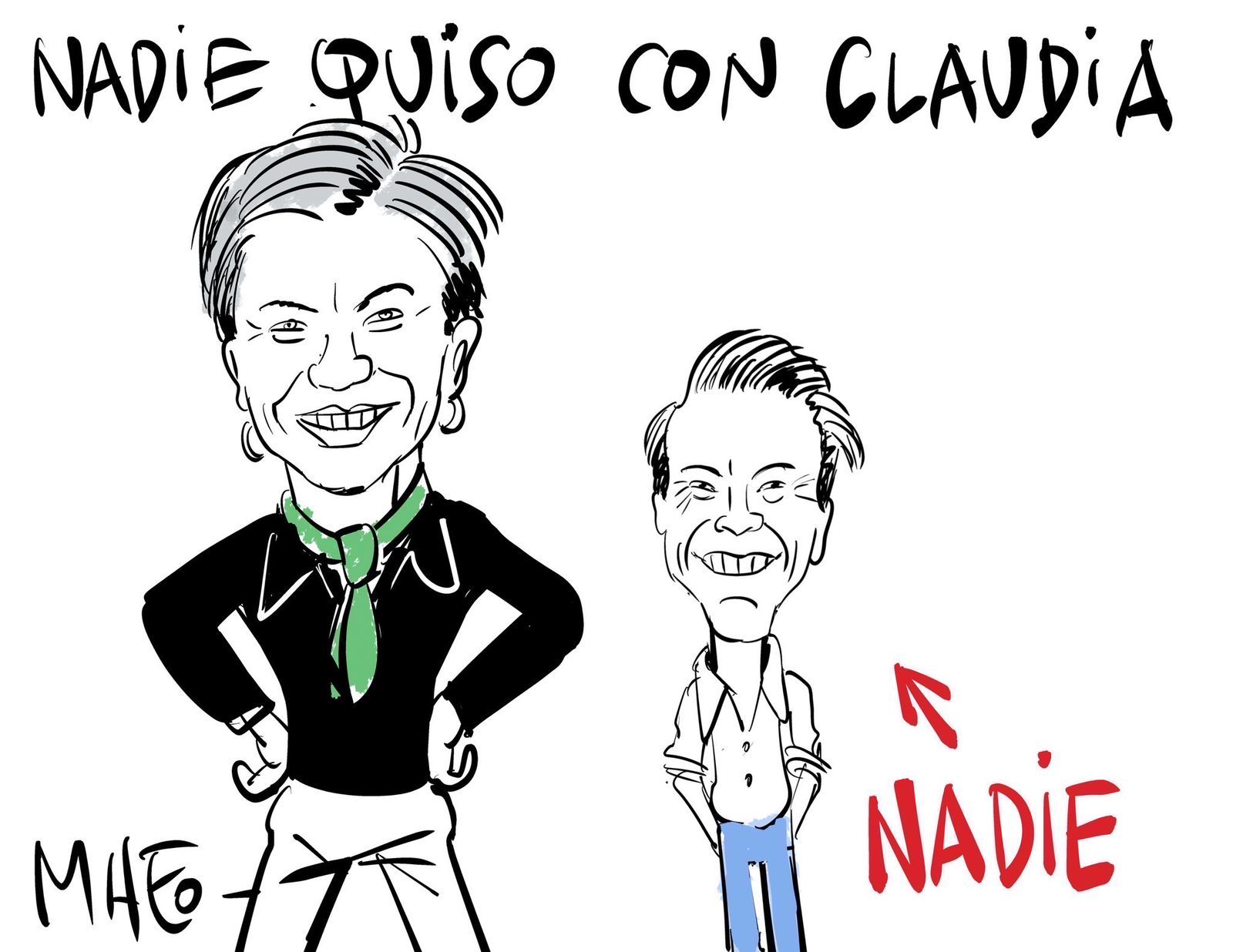 Nadie quiso con Claudia López.