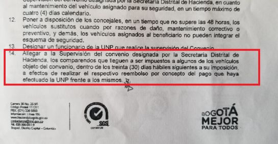 La denuncia se conoce después de que el pasado lunes, el presidente del concejo, Carlos Fernando Galán (Bogotá para la gente)anunciara que los concejales debían hacerse cargo de los gastos de combustibles de los vehículos puestos a disposición de ellos. Se conoce que el pago de gasolina de los autos se llevaba alrededor de $500 millones anuales.