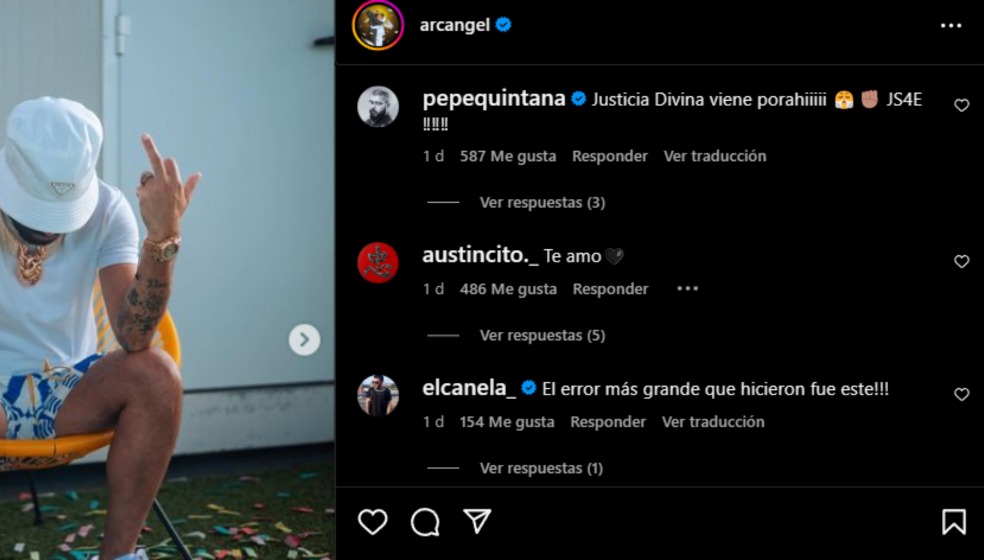 Arcángel envió amenaza por decisión judicial en el caso de la muerte de su hermano