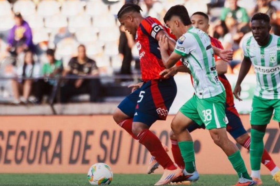 Nacional y Medellín no se sacaron diferencias en la ida de la final de la Copa BetPlay