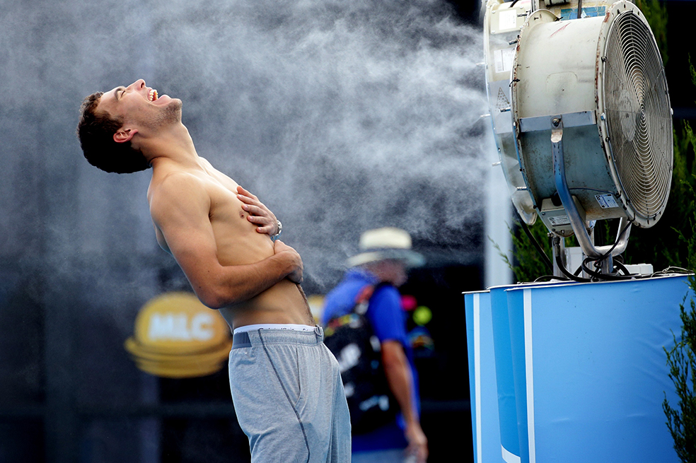 Ola de calor espanta a los tenistas del Abierto de Australia
