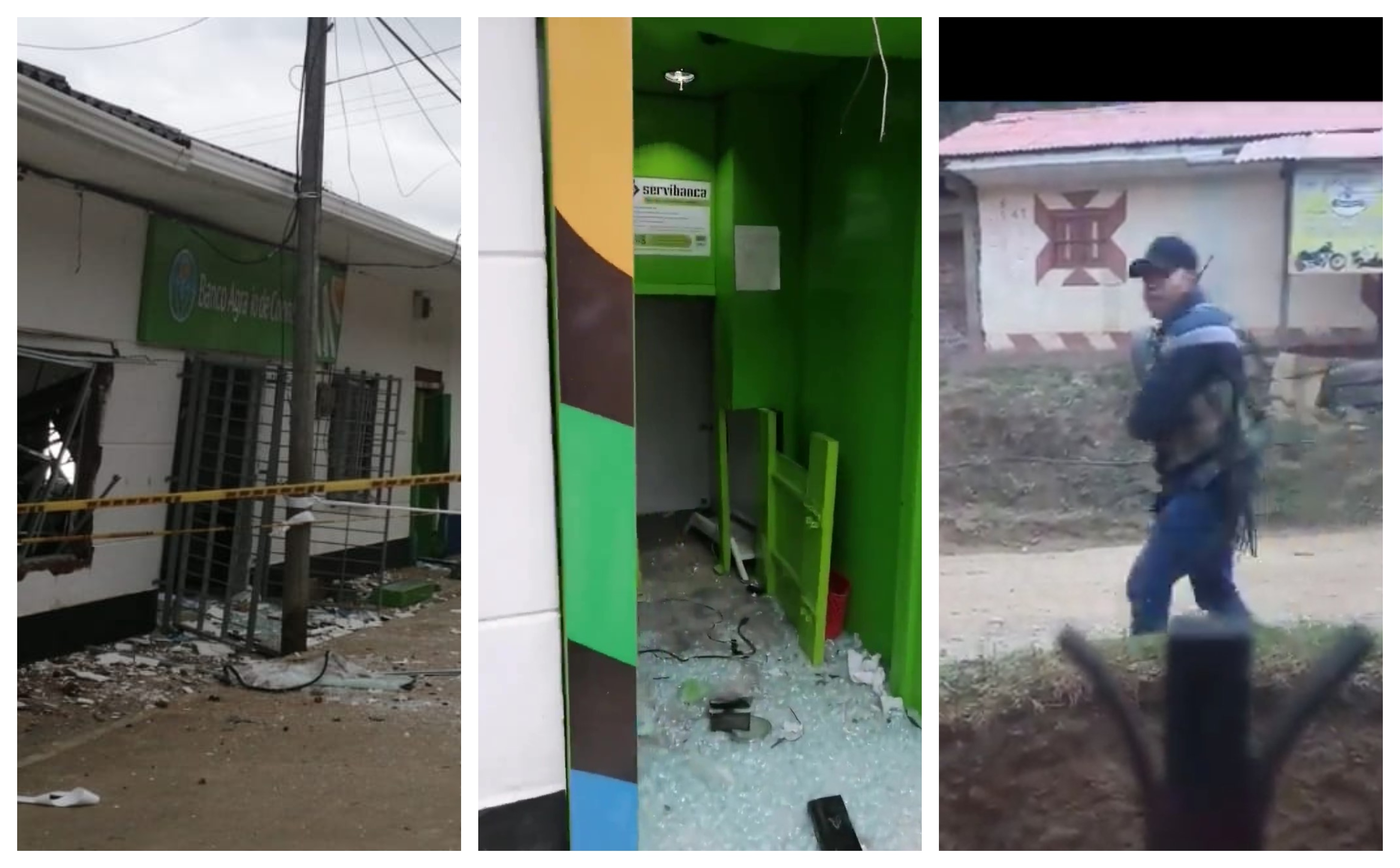 Disidencias irrumpieron Banco Agrario en Jambaló (Cauca) y se llevaron el cajero
