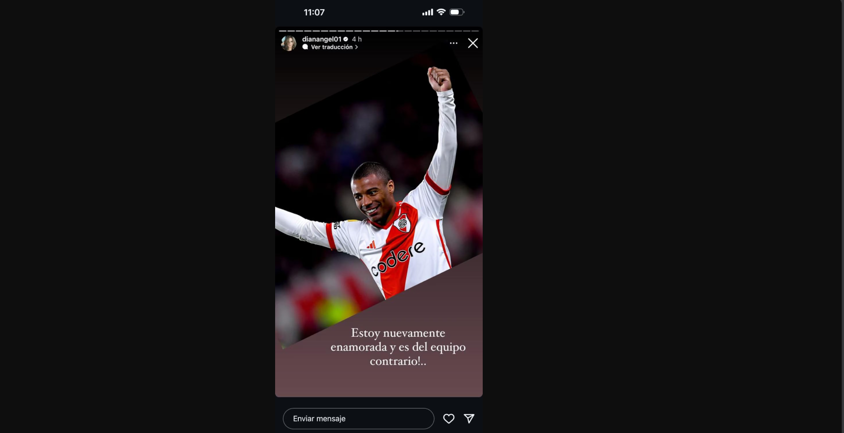 Diana Ángel confesó que está enamorada de un conocido futbolista ¿Quién es?