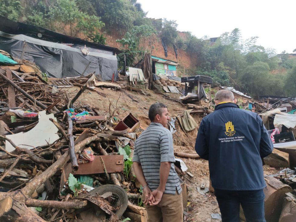 Emergencia por fuertes lluvias en Bucaramanga y su área metropolitana
