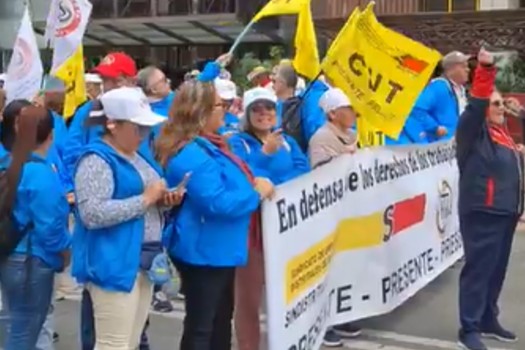 Así fue la protesta contra la tercerización en la secretaría de Integración Social